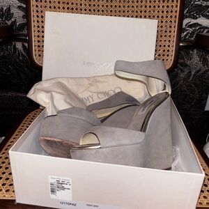 Jimmy Choo Gray Women's Wedge Shoes